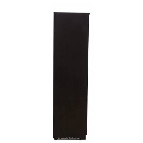 Coffee Brown Engineered Wood Single Door Wardrobe/Cupboard 4 Compartments, Drawer and Hanging Space for Clothes - Image 3