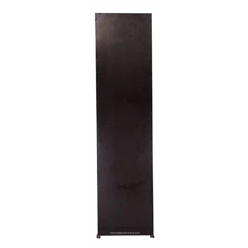 Coffee Brown Engineered Wood Single Door Wardrobe/Cupboard with 4 Shelves - Image 6