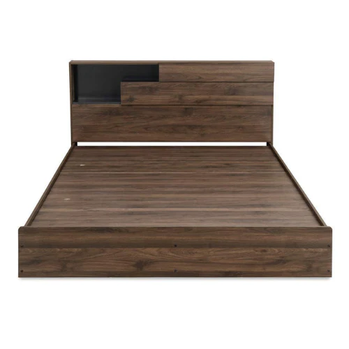Engineered Wood Stylish Modern Style King Size Bed with Designer - Image 5