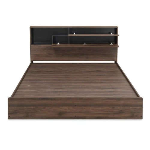 Engineered Wood Stylish Modern Style King Size Bed with Designer - Image 7