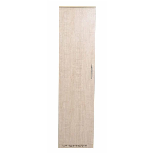 Rolex Light Finish Engineered Wood Single Door Wardrobe/Cupboard with 4 Compartments and 1 Drawer - Image 4