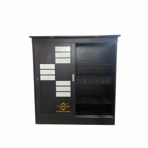 Wardrobe with 2 Sliding Door for Bedroom and Large Mirror | 4 Door Wardrobe - Image 3