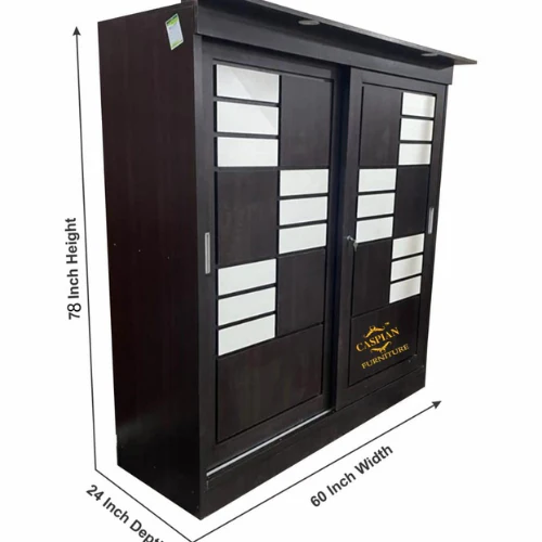 Wardrobe with Sliding Door for Bedroom | Cupboard with 2 Sliding Doors | 4 Door Wardrobe - Image 4