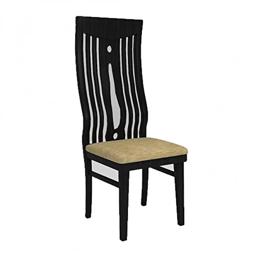 Curved Colonial Styled 6 Seater Dining Set with Glass Table Top. - Image 4